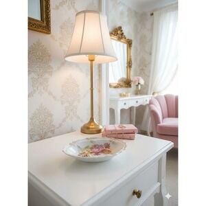 Antique Germany Hand Painted Oval Porcelain Relish Dish Floral 7"